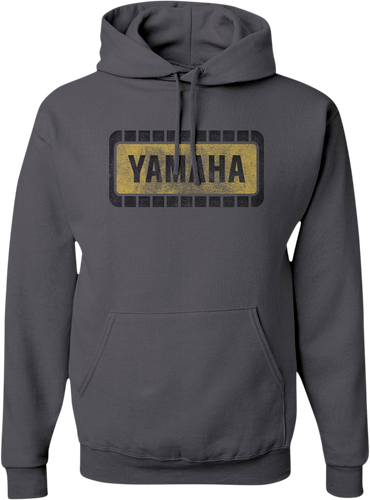 Yamaha Retro Hoodie - Charcoal - Small - Lutzka's Garage