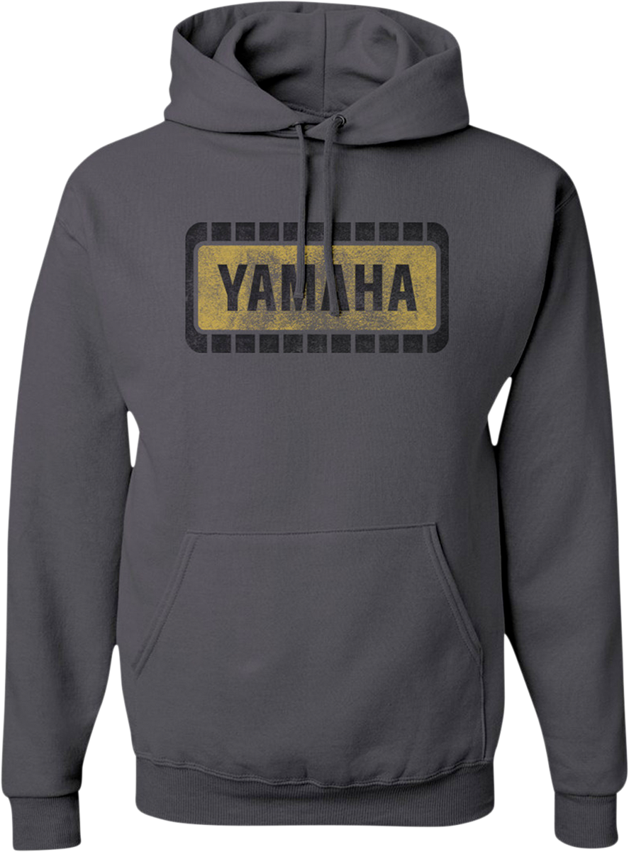 Yamaha Retro Hoodie - Charcoal - Small - Lutzka's Garage