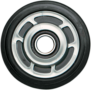 Idler Wheel with Insert/Bearing 6205-2RS - Silver - 5.38" OD x 1" ID - Lutzka's Garage