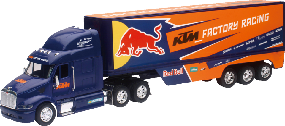 Peterbilt Red Bull KTM Race Team Truck - 1:32 Scale - Blue/Orange - Lutzka's Garage