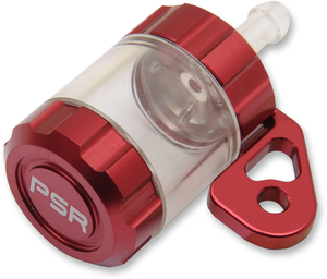 Clutch Reservoir - Clear - Red - Lutzka's Garage