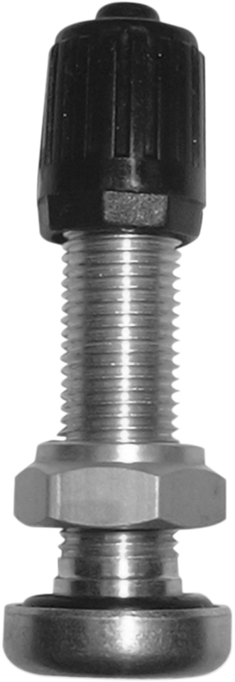 Valve Stem - Straight - Short - Silver - Lutzka's Garage