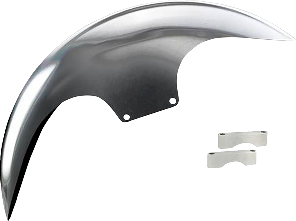 Cafe Front Fender - 21" - Satin Spacers