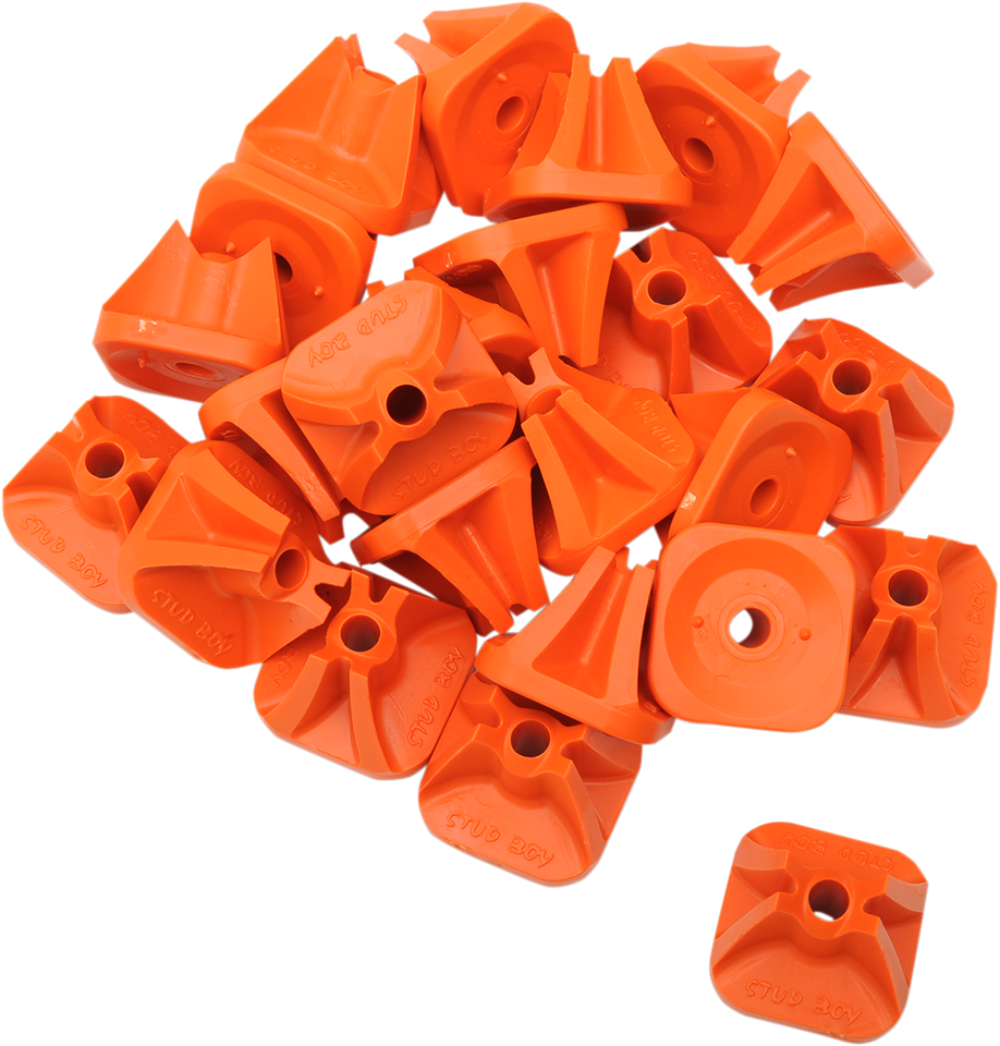 Single Backer Plates - Orange - 24 Pack - Lutzka's Garage