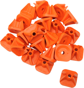 Single Backer Plates - Orange - 96 Pack - Lutzka's Garage