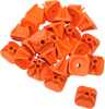 Single Backer Plates - Orange - 96 Pack - Lutzka's Garage