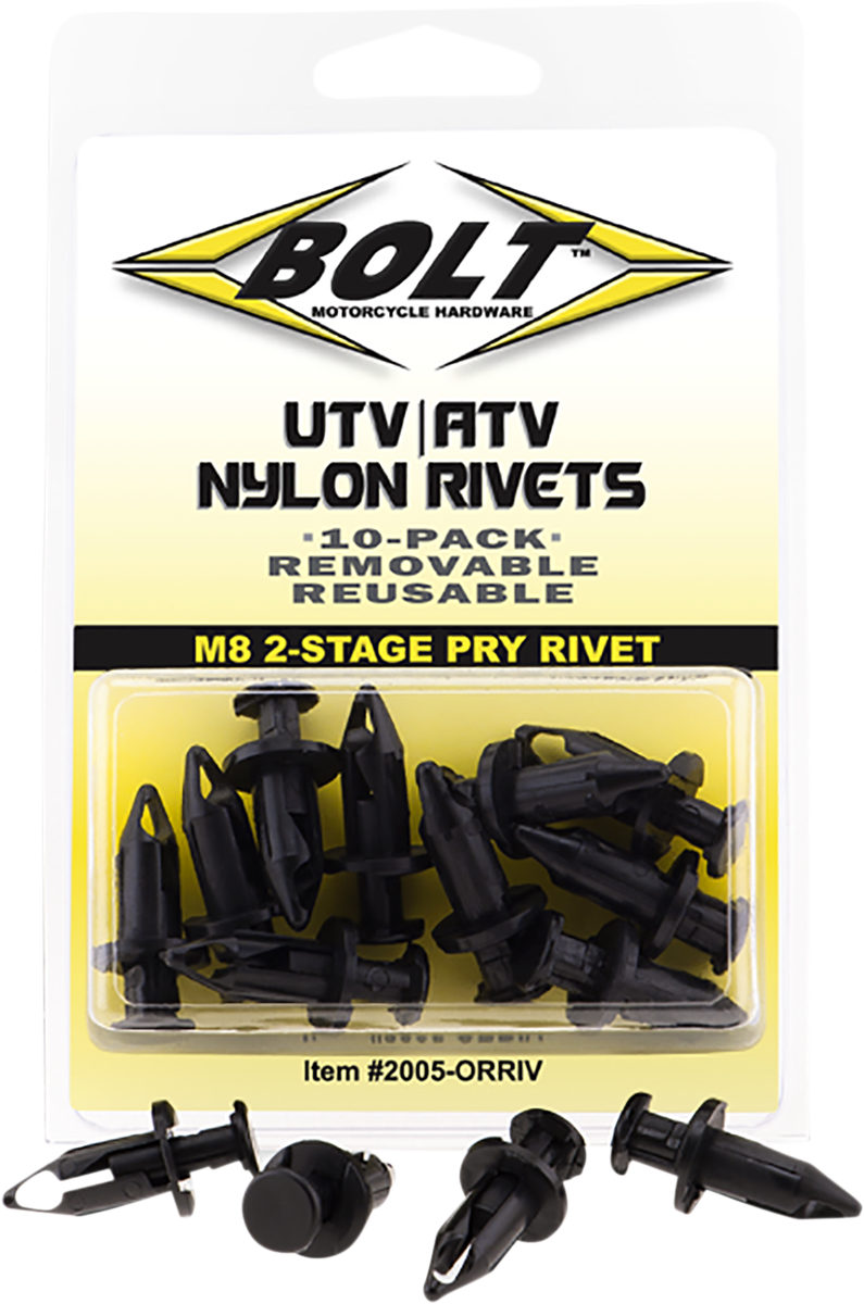 Pry Rivets - M8 - 10 Pack