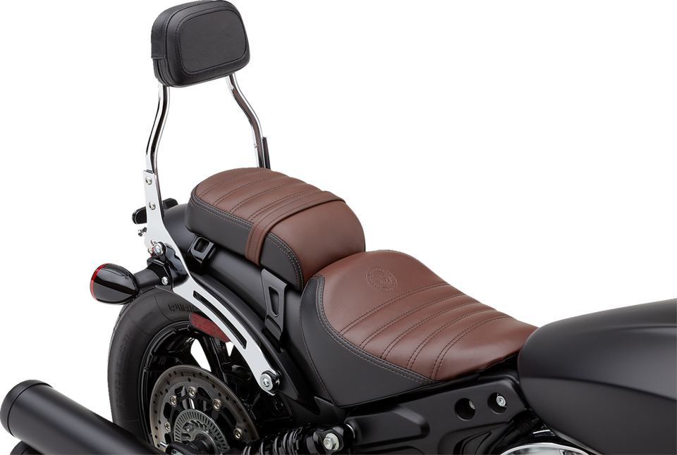 Detachable Backrest - Mini - Chrome - Bobber - Lutzka's Garage