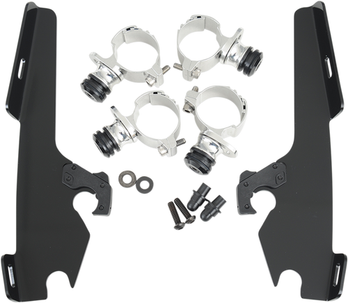 Batwing Trigger Lock Mounting Kit - VT 750/1100 - Black - Lutzka's Garage