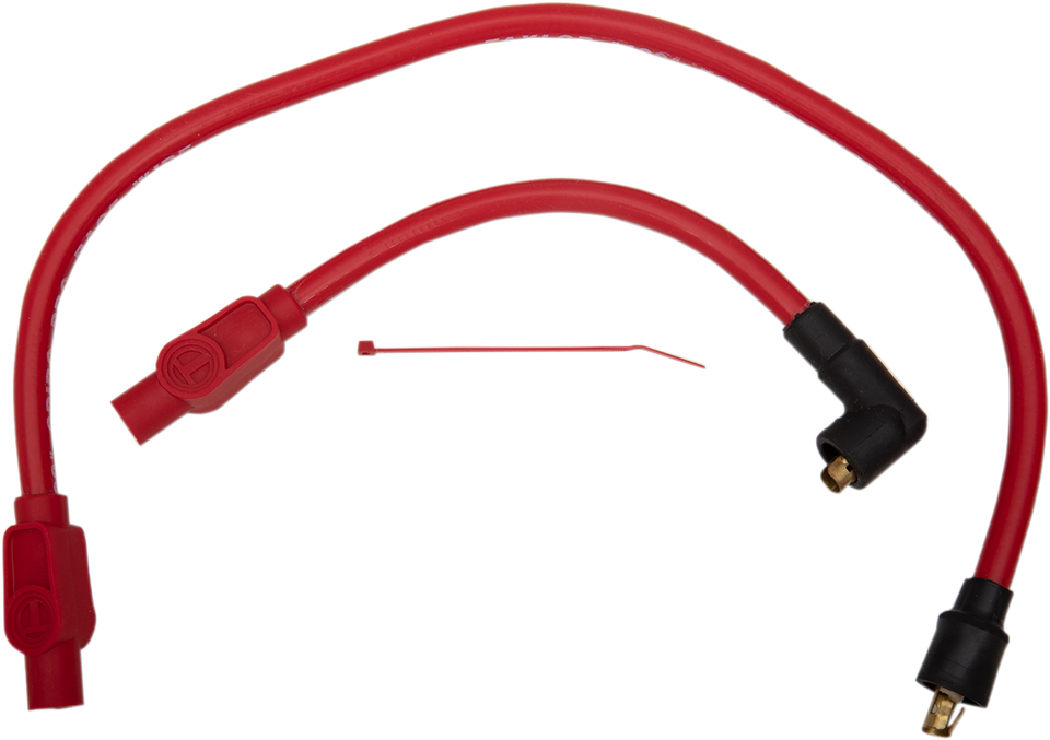 10.4 mm Spark Plug Wire - 80-98 FLT - Red - Lutzka's Garage