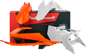 Body Kit - With Air Box - 16 OEM Orange/White - SX 65