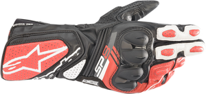 SP-8 V3 Gloves - Black/White/Bright Red - Small - Lutzka's Garage