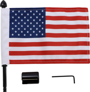 Flag Mount - 1/2" Square Sissy Bar - 6" X 9" Flag