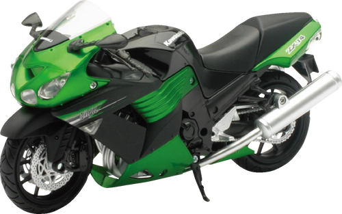 Kawasaki ZX-14 Sport Bike - 1:12 Scale - Green - Lutzka's Garage