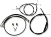 Handlebar Cable/Brake Line Kit - 12" - 14" Ape Hanger Handlebars - Black - Lutzka's Garage