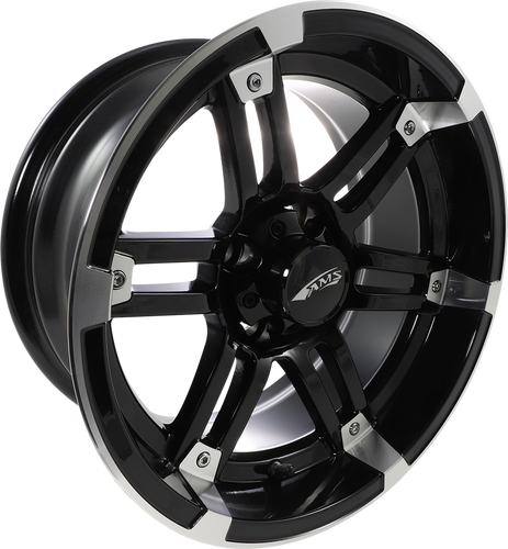 Wheel - Rolln 104 - Rear - Machined Black - 14x7 - 4/4 - 3+4