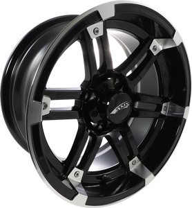 Wheel - Rolln 104 - Rear - Machined Black - 14x7 - 4/4 - 3+4