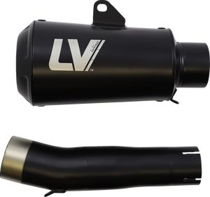 LV-10 Slip-On Muffler - Full Black