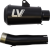 LV-10 Slip-On Muffler - Full Black