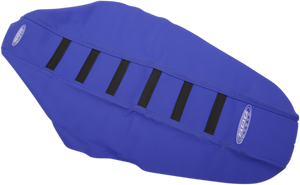 6-Ribbed Seat Cover - Black Ribs/Blue Top/Blue Sides