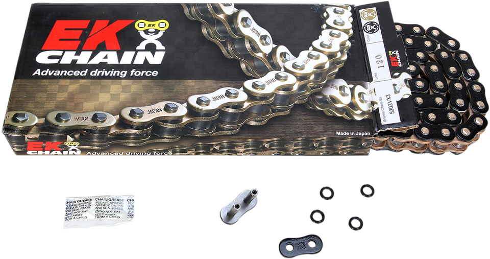 530 ZVX3 - Sportbike Chain - 120 Links - Black - Lutzka's Garage