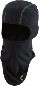 Balaclava Fleece - Black/Green - Small/Medium - Lutzka's Garage