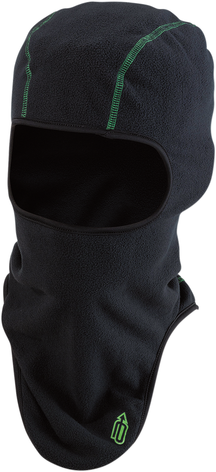 Balaclava Fleece - Black/Green - Small/Medium - Lutzka's Garage