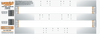 Studding Template - Track - 128" - 2.52" Pitch