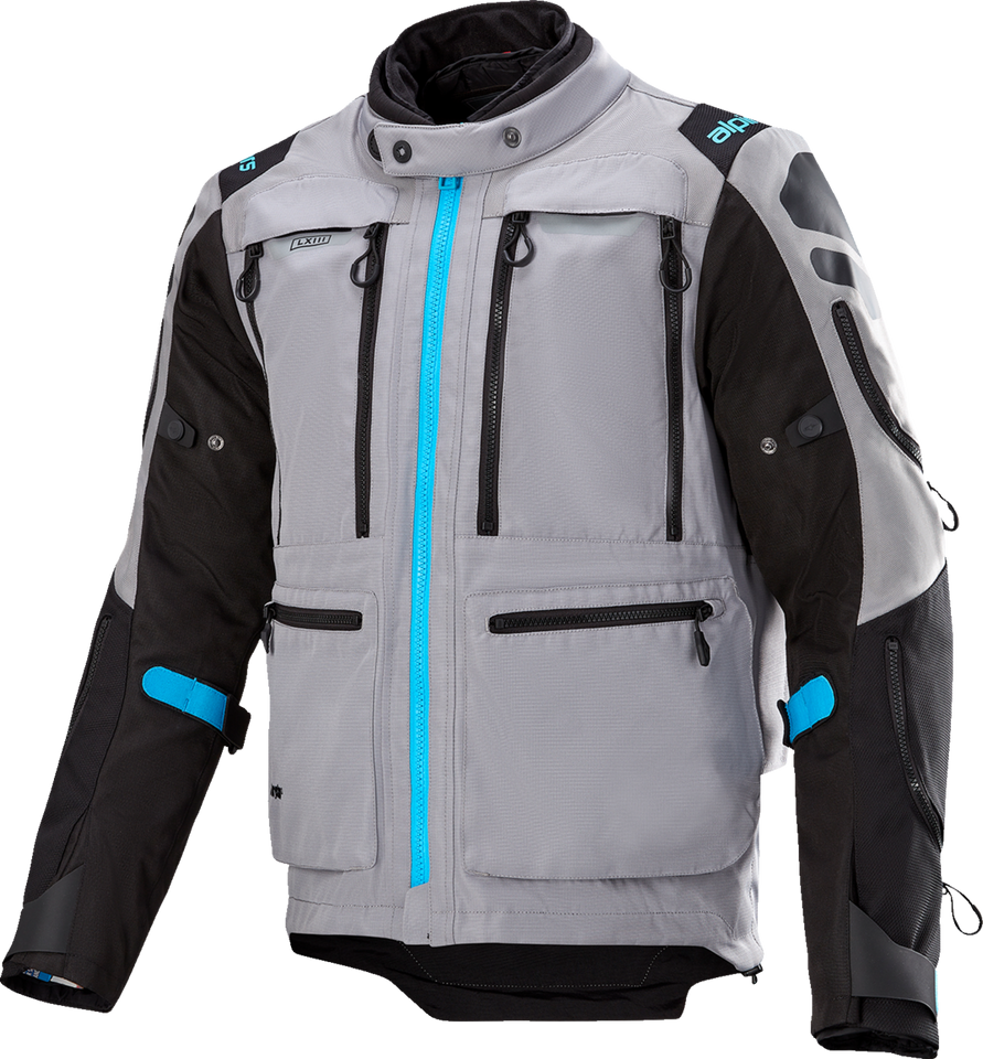 Ardent 3in1 Adventure Touring Jacket - Gray/Black/Blue - Small - Lutzka's Garage