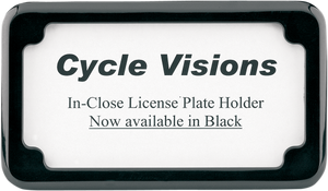 Beveled License Plate Frame - Black - Lutzka's Garage