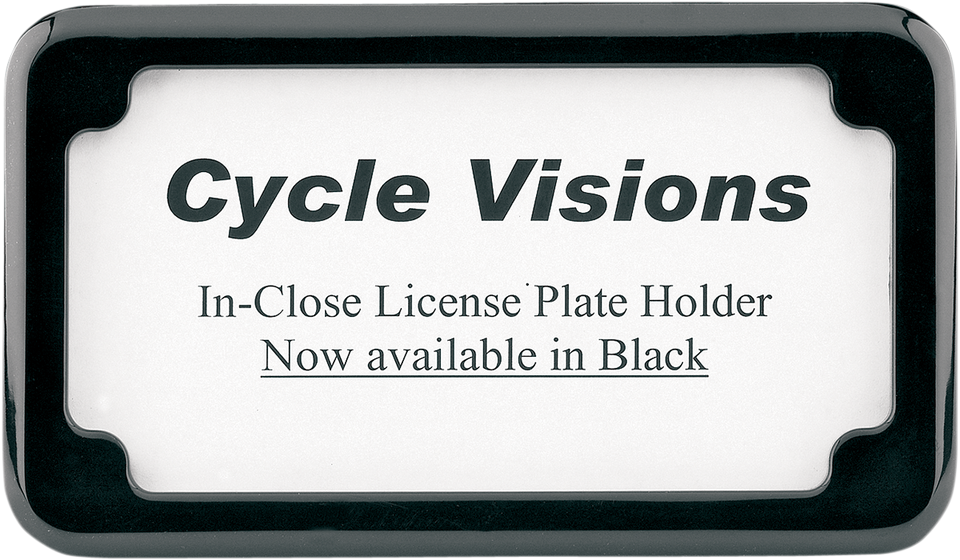 Beveled License Plate Frame - Black - Lutzka's Garage