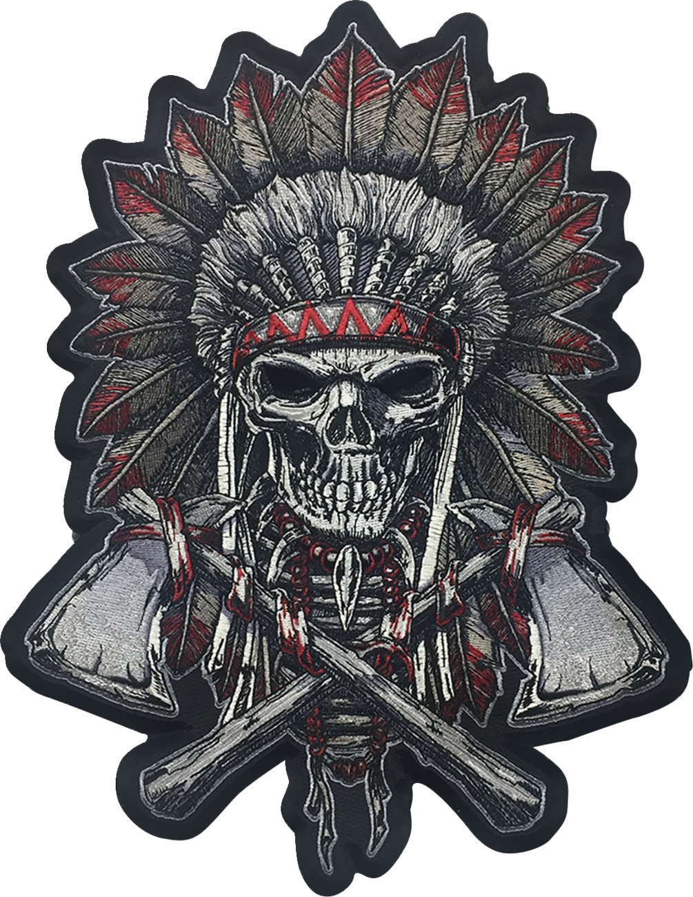 Renegade Skull Embroidered Patch - Large - Lutzka's Garage