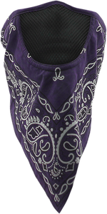 Facefit Facemask - Purple Paisley - Lutzka's Garage