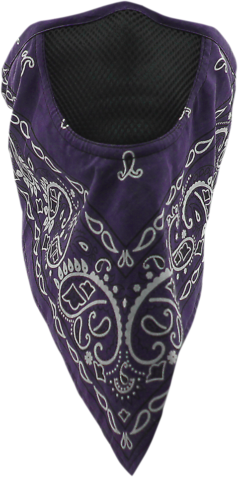 Facefit Facemask - Purple Paisley - Lutzka's Garage