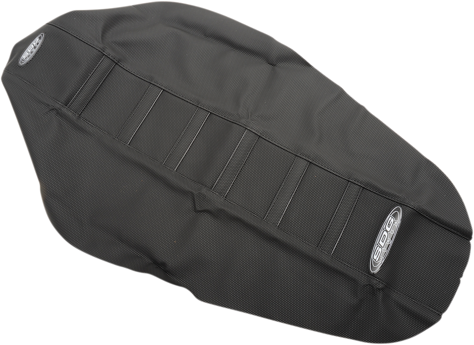 6-Ribbed Seat Cover - Black Ribs/Black Top/Black Sides