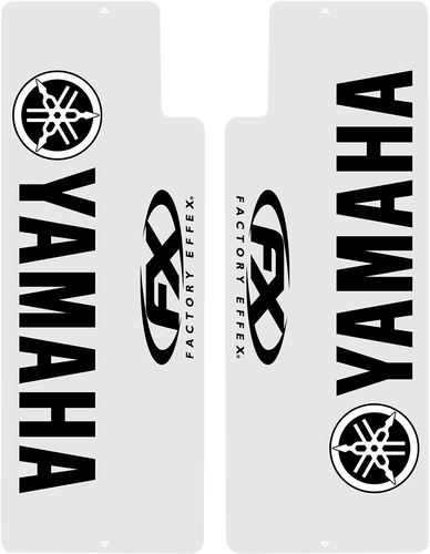 Fork Shield Decal - Upper - Yamaha - Black - Lutzka's Garage