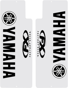 Fork Shield Decal - Upper - Yamaha - Black - Lutzka's Garage