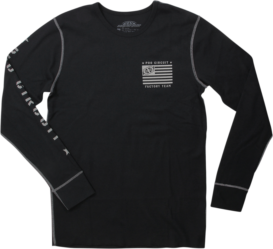 Thermal Long-Sleeve T-Shirt - Black - Small - Lutzka's Garage