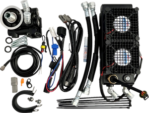 Oil Cooler Kit - Naked Black - Indian