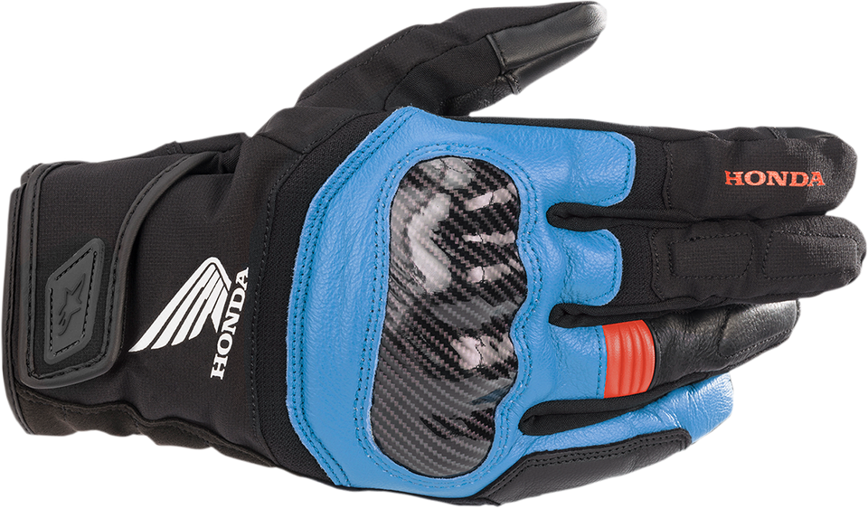 Honda SMX Z Drystar® Gloves - Black/Blue/Bright Red - Small - Lutzka's Garage