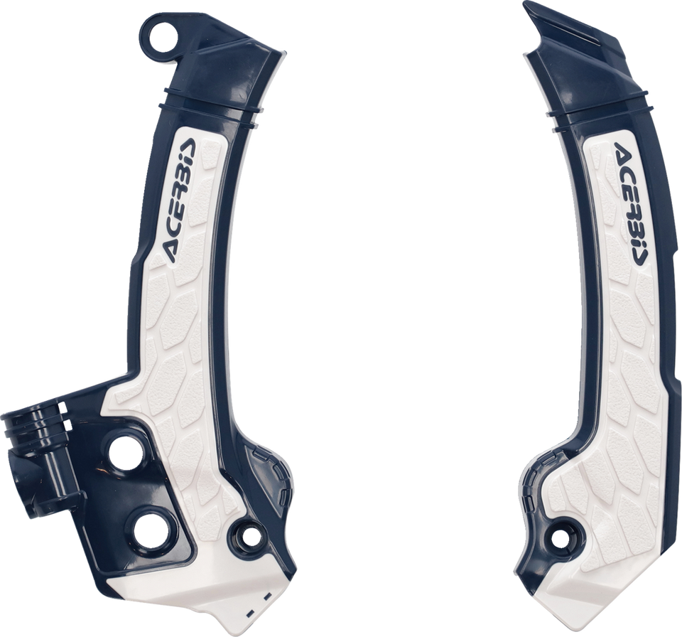 X-Grip Frame Guards - Blue/White - Husqvarna - Lutzka's Garage