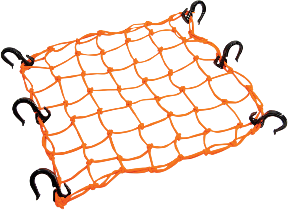 Adjustable Cargo Net - Orange - Lutzka's Garage