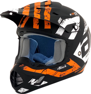 FX-17 Helmet - Attack - Matte Black/Orange - XS - Lutzka's Garage