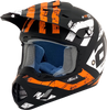 FX-17 Helmet - Attack - Matte Black/Orange - XS - Lutzka's Garage