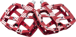 Plus Pedals - Flat - Aluminum - Red - Lutzka's Garage