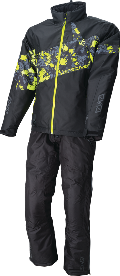 Pivot 7 Jacket - Camo Black/Hi-Vis - Small - Lutzka's Garage