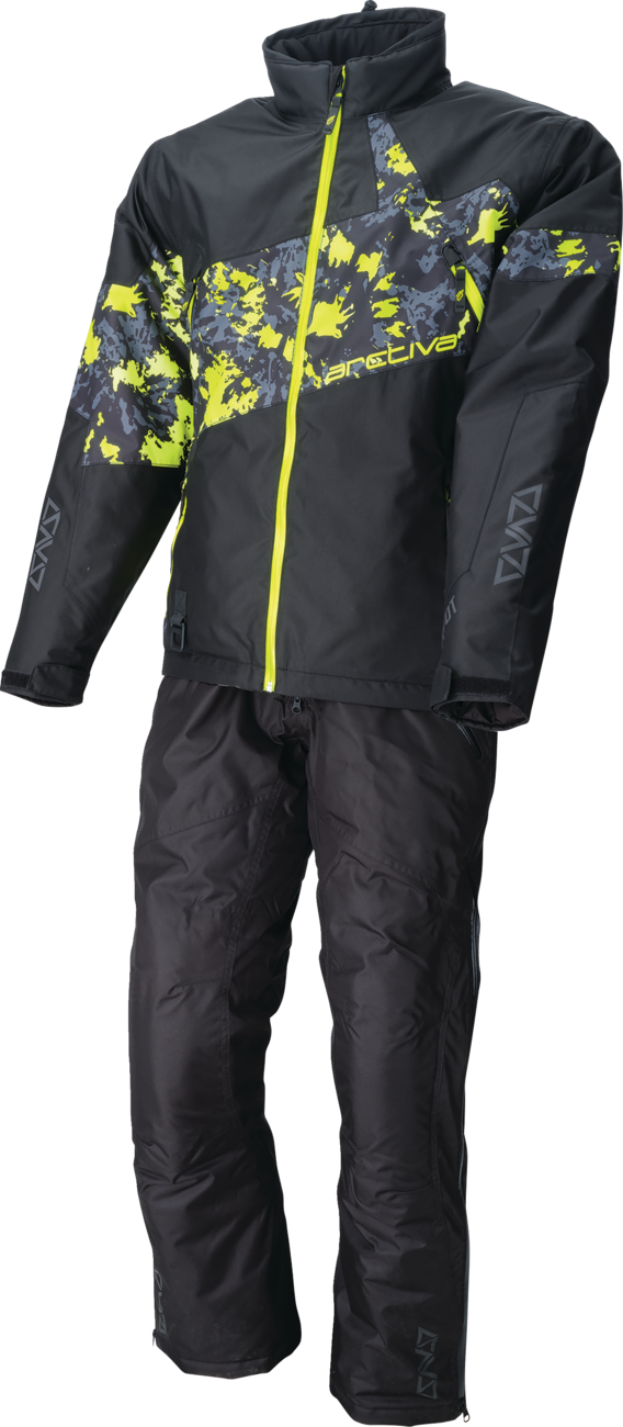 Pivot 7 Jacket - Camo Black/Hi-Vis - Small - Lutzka's Garage