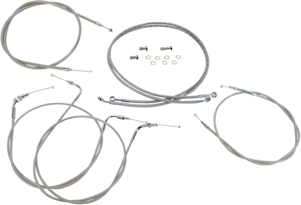 Cable Line Kit - 12" - 14" - XVS1100CL - Stainless Steel - Lutzka's Garage