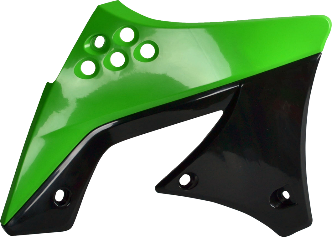 Radiator Cover - 09/ 12 OEM Green/Black - KX 250F