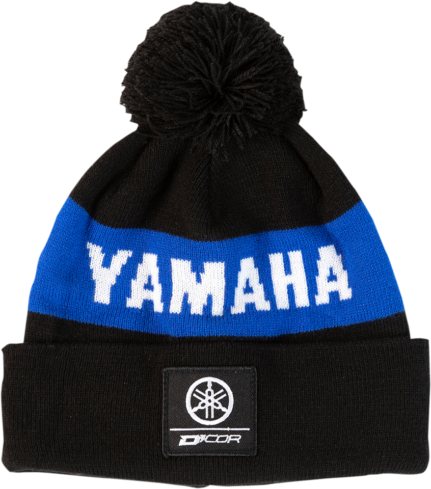 Yamaha Stripe Beanie - Black/Blue - Lutzka's Garage